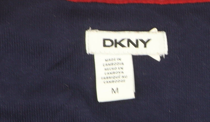 DKNY Men's Blue Long Sleeve Crew Neck Casual Top Size M