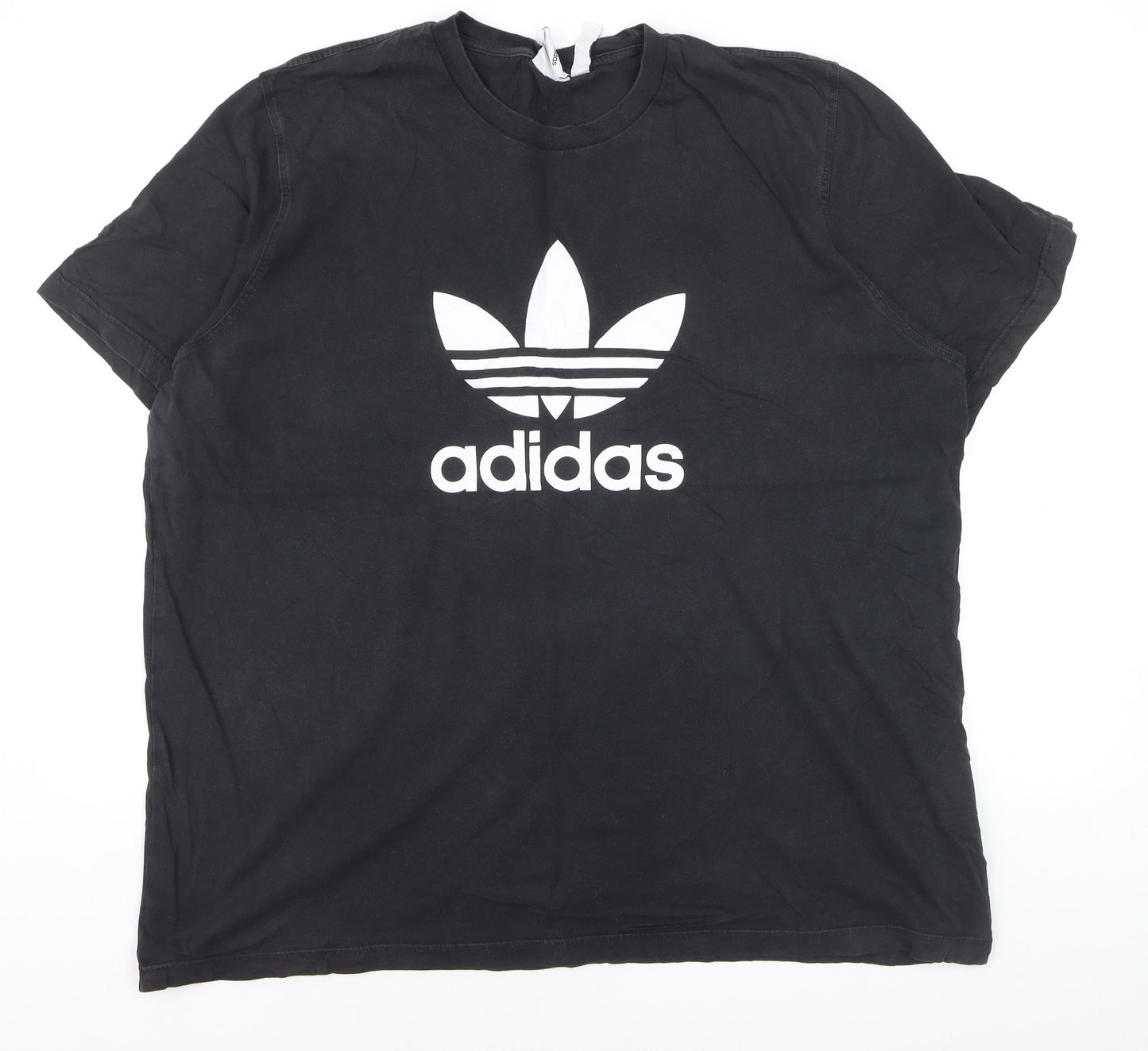 Adidas Men's Black 2XL Trefoil Logo Graphic T-Shirt Regular Fit