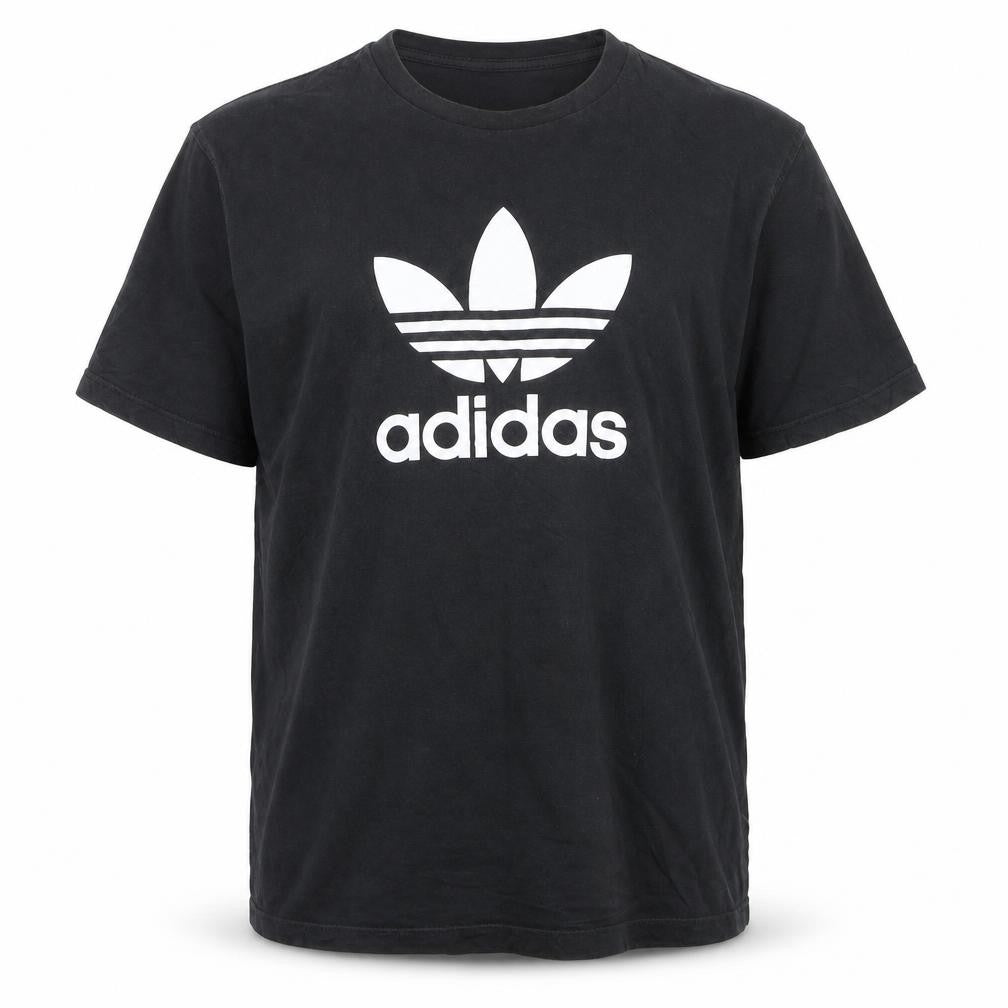 Adidas Men's Black 2XL Trefoil Logo Graphic T-Shirt Regular Fit