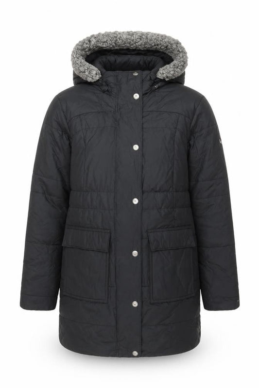 Columbia Men's Black Hooded Down Parka Coat Size S Outdoor Winter
