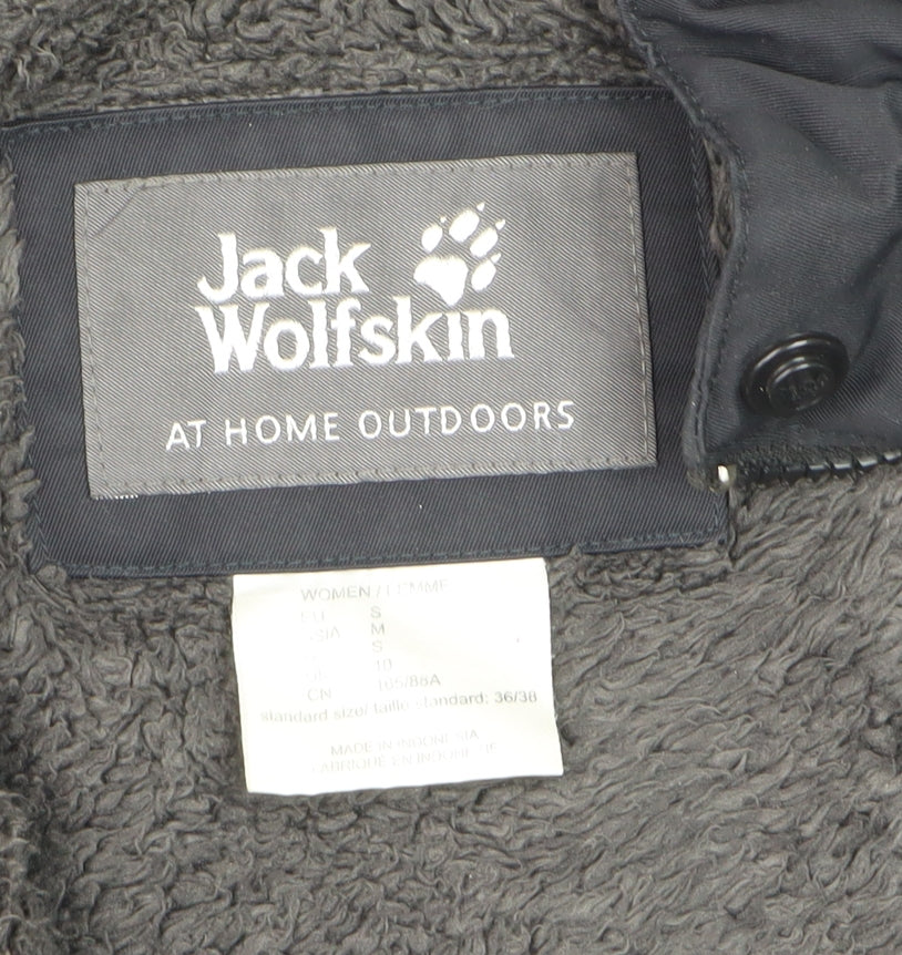 Jack Wolfskin Men's Black Waterproof Parka Jacket S Regular