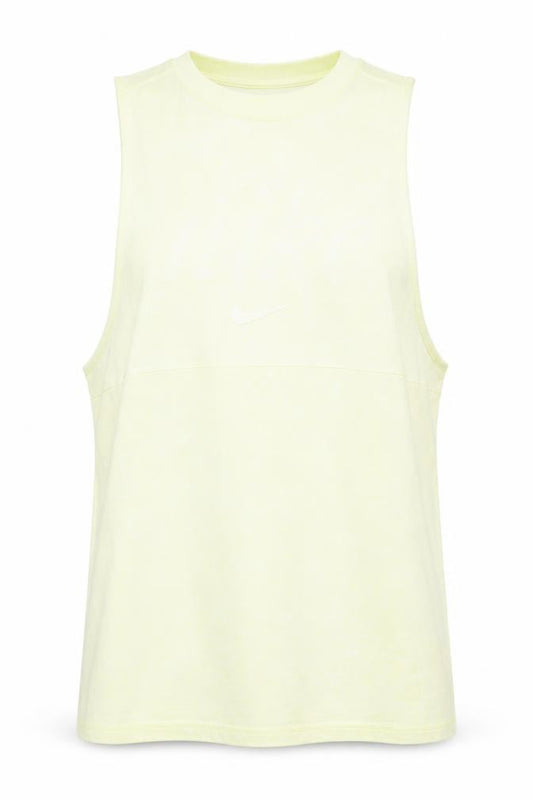 Nike Men Yellow Sleeveless Tank Top Small 100% Cotton Athletic Gymwear