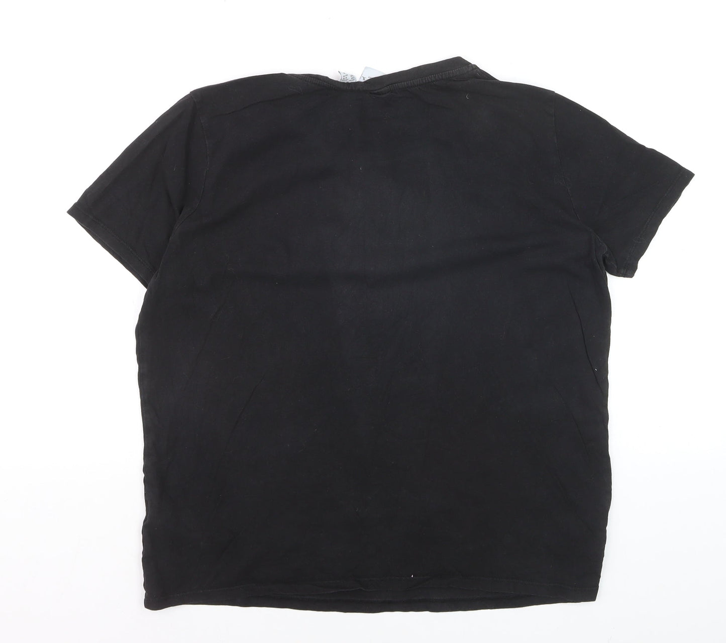 Primark Womens Black Friends Pivot Graphic Cotton T-Shirt Medium