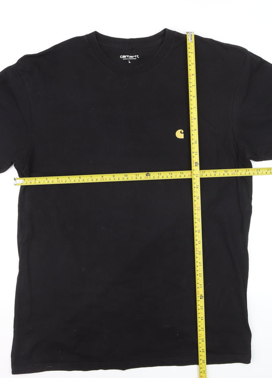 Carhartt WIP Men's Black Large Short Sleeve Cotton Crew Neck T-Shirt