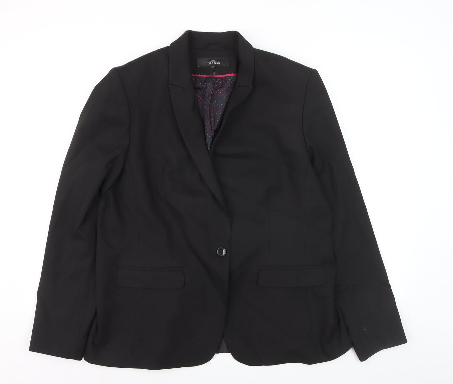 Next Tailoring Women’s Black Blazer Size 18 Classic Single-Breasted Jacket