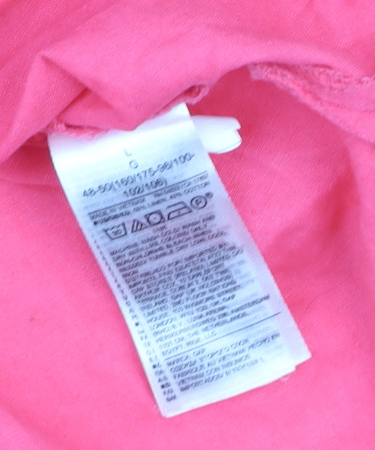 GAP Women’s Pink Linen Long Sleeve Button-Up Shirt L