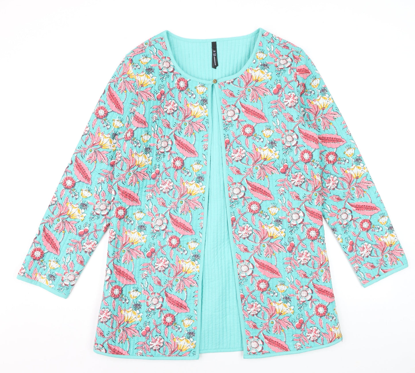 HERE&NOW Women’s Multicoloured Floral Cotton Quilted Jacket Size M