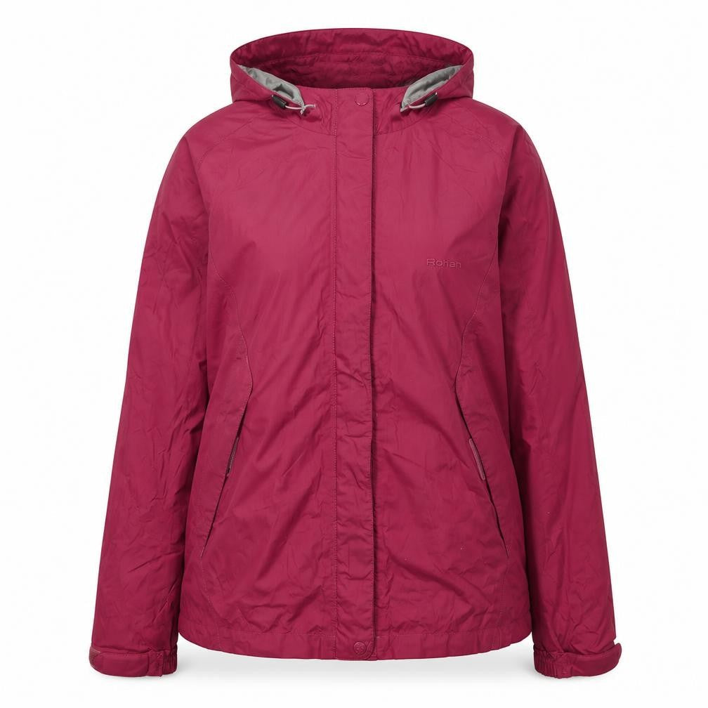 Rohan Womens Red Waterproof Hooded Lightweight Rain Jacket Size S
