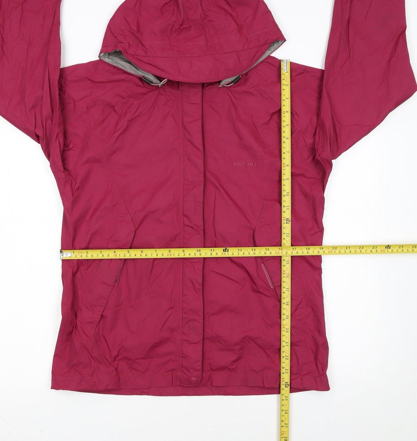 Rohan Womens Red Waterproof Hooded Lightweight Rain Jacket Size S