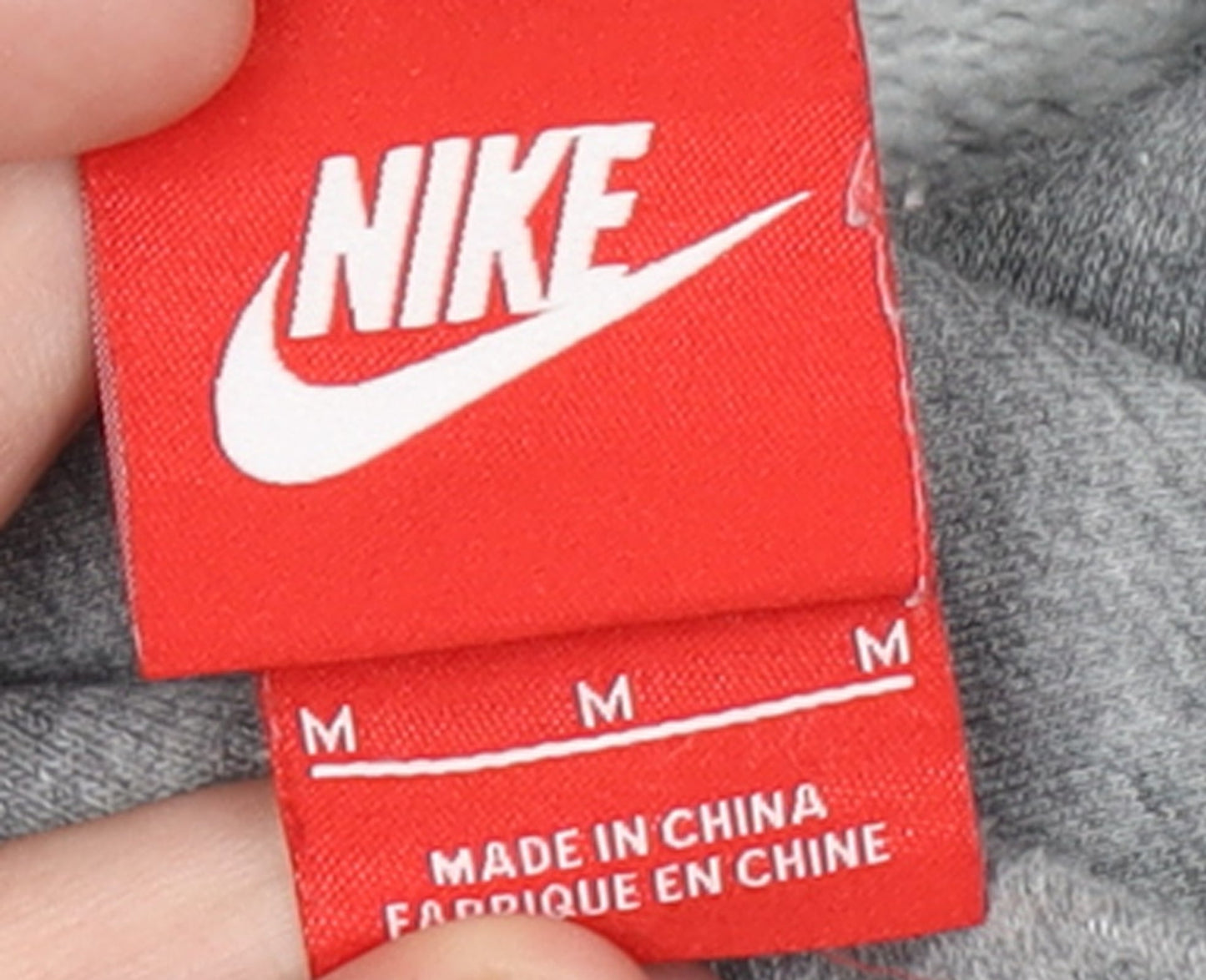 Nike Womens Grey Pullover Hoodie Medium Cotton Blend Casual