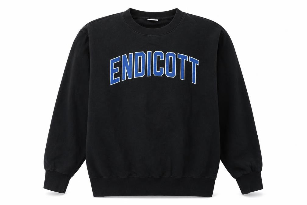 MV Sport Men's Black Endicott College Pullover Sweatshirt Size S