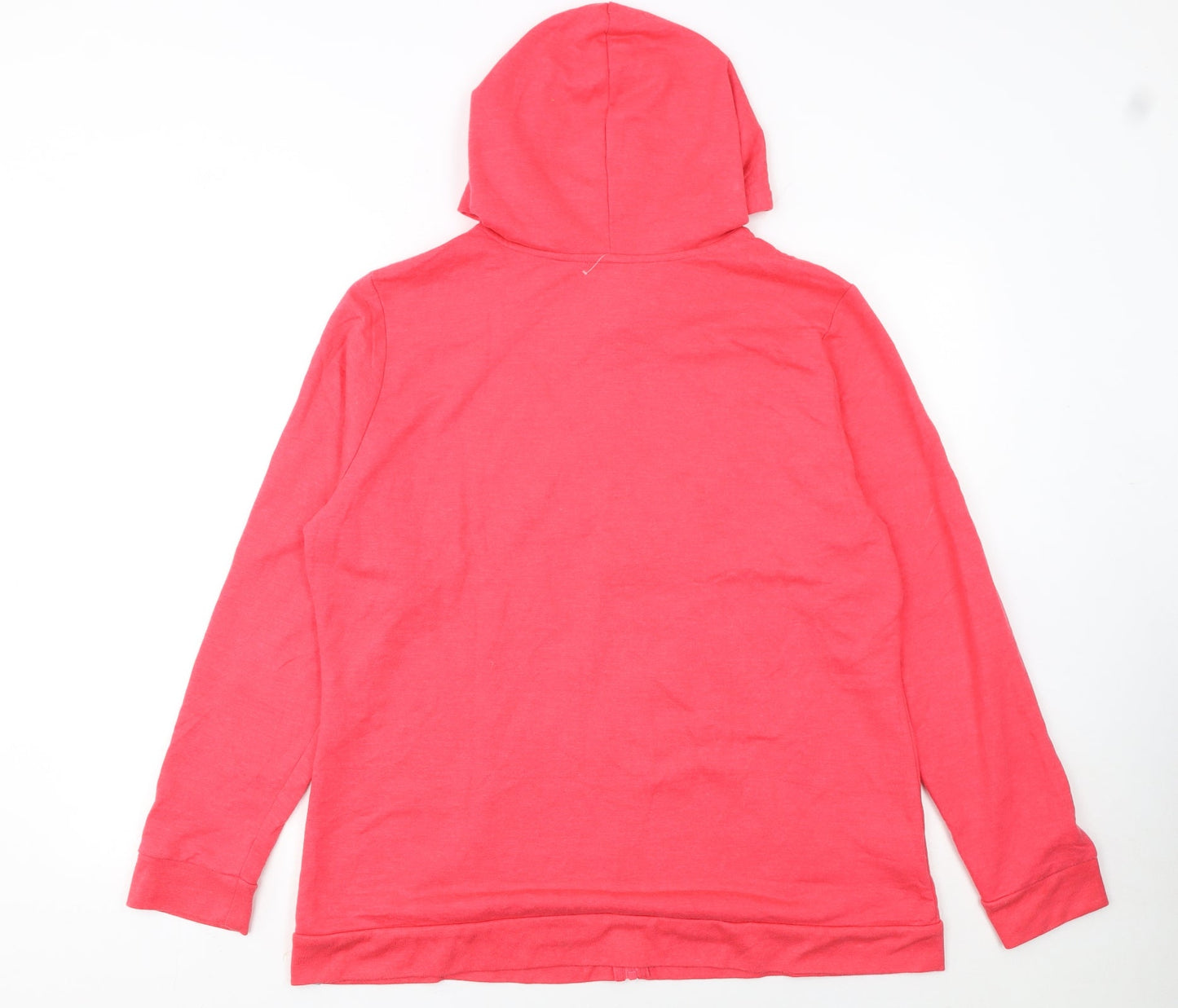 Eddie Bauer Women's Coral Full Zip Hoodie Size XL Cotton Blend
