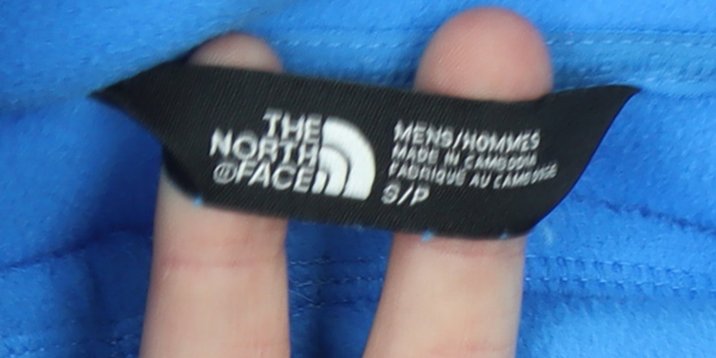 The North Face Men's Blue 1/4 Zip Fleece Pullover Sweatshirt Size S