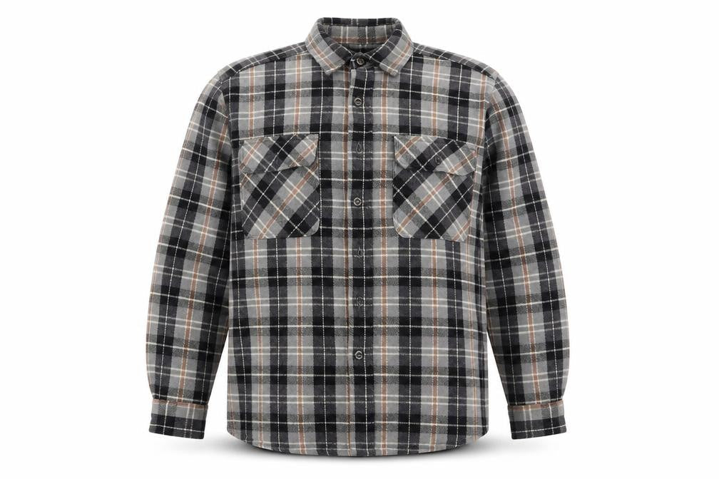Stillwater Supply Co. Mens Grey Check Flannel Shirt Medium Cotton