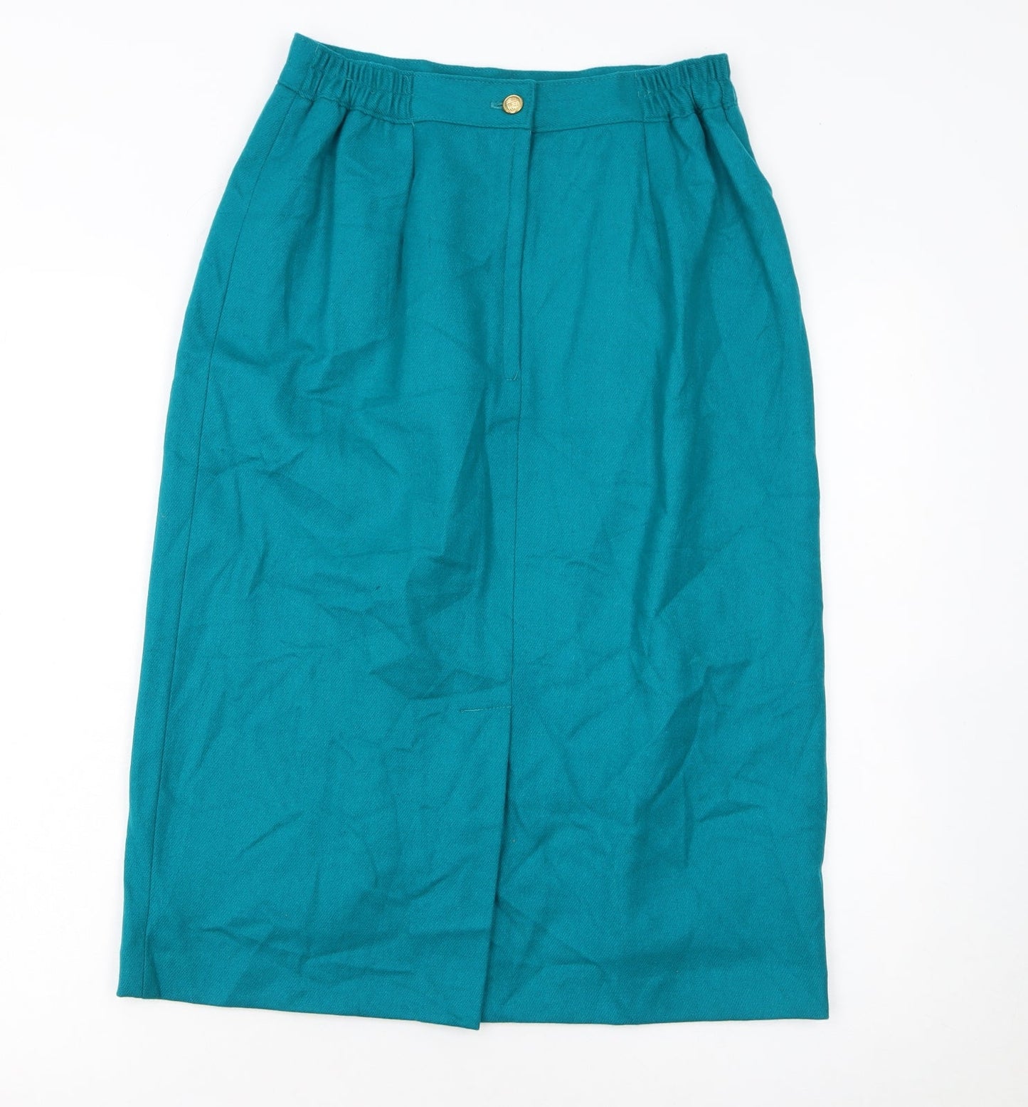 Radcliffe by Sag Harbor Women's Green Wool Midi Pencil Skirt Size 10