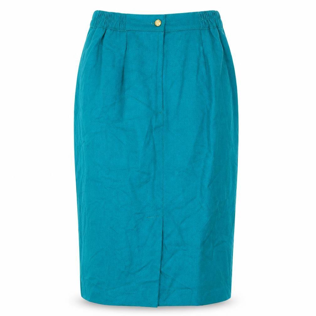 Radcliffe by Sag Harbor Women's Green Wool Midi Pencil Skirt Size 10