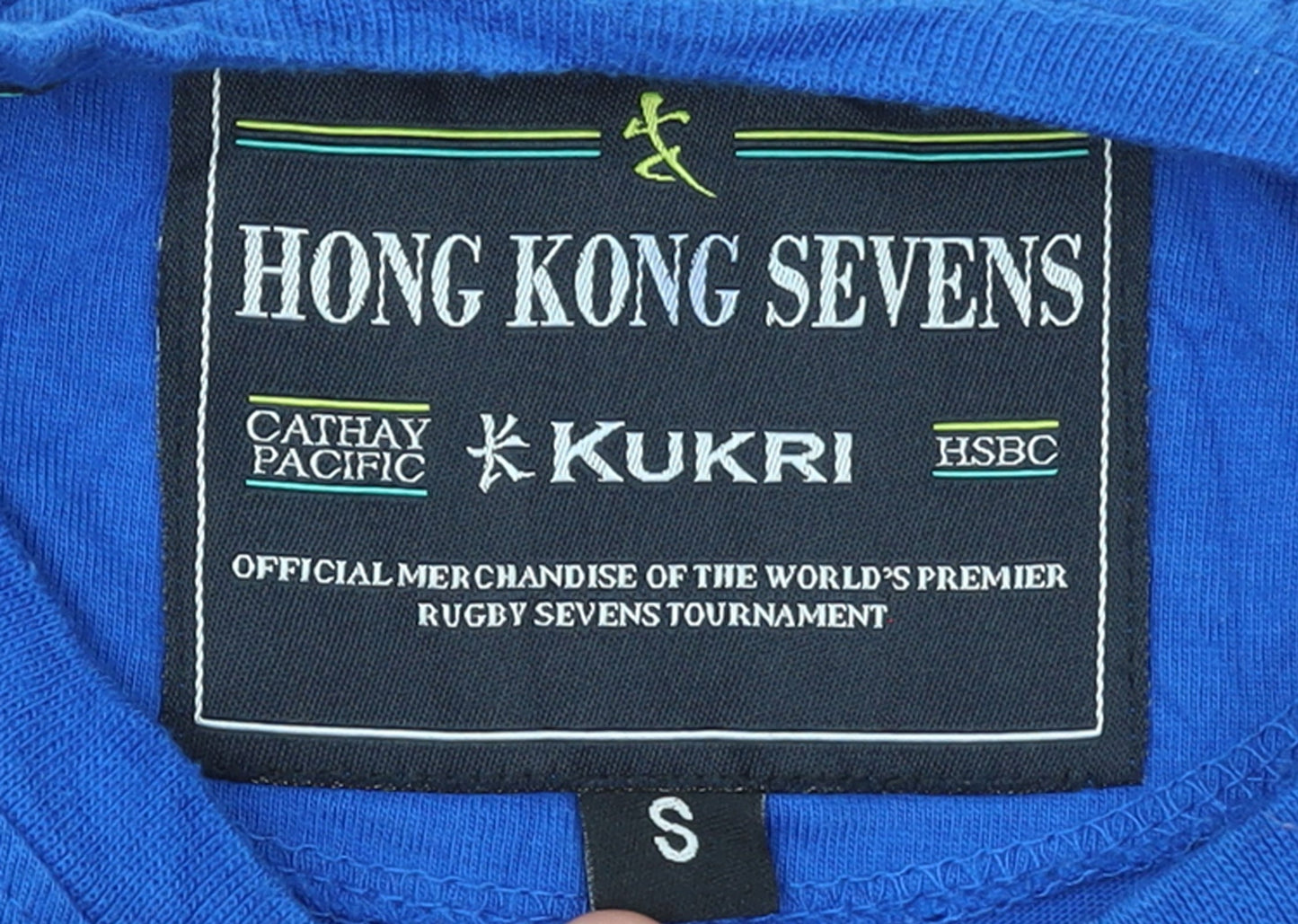 Kukri Men's Blue Hong Kong Sevens 2017 Cotton T-Shirt Size S