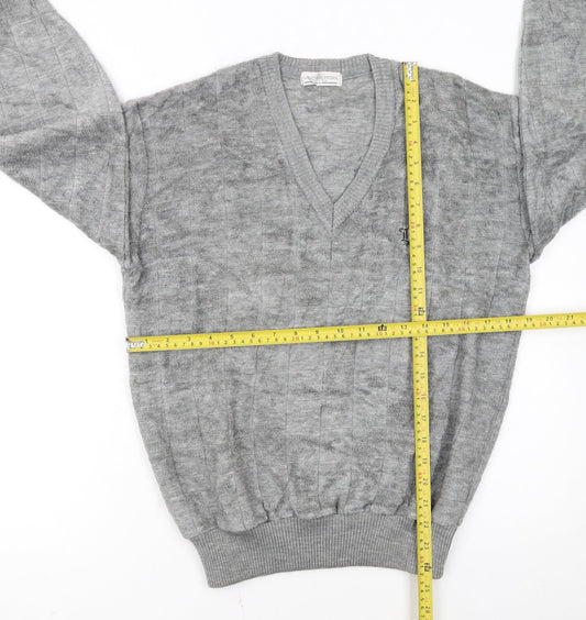 Lindbergh Women's Grey V-Neck Pullover Sweater Size M