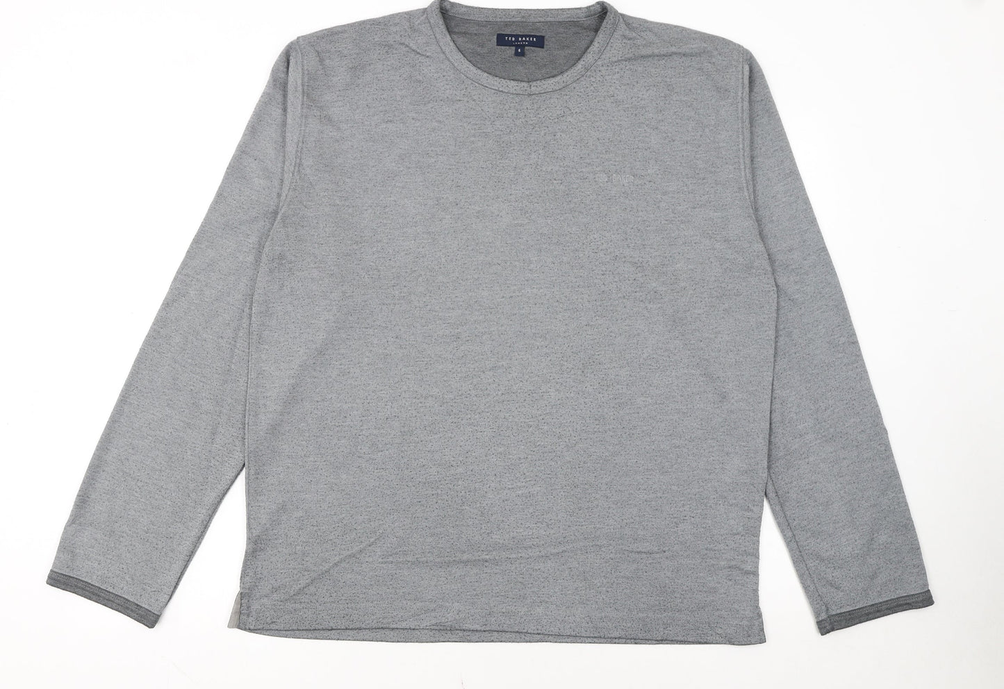 Ted Baker Mens Grey Crew Neck Long Sleeve Knit Sweatshirt Size L