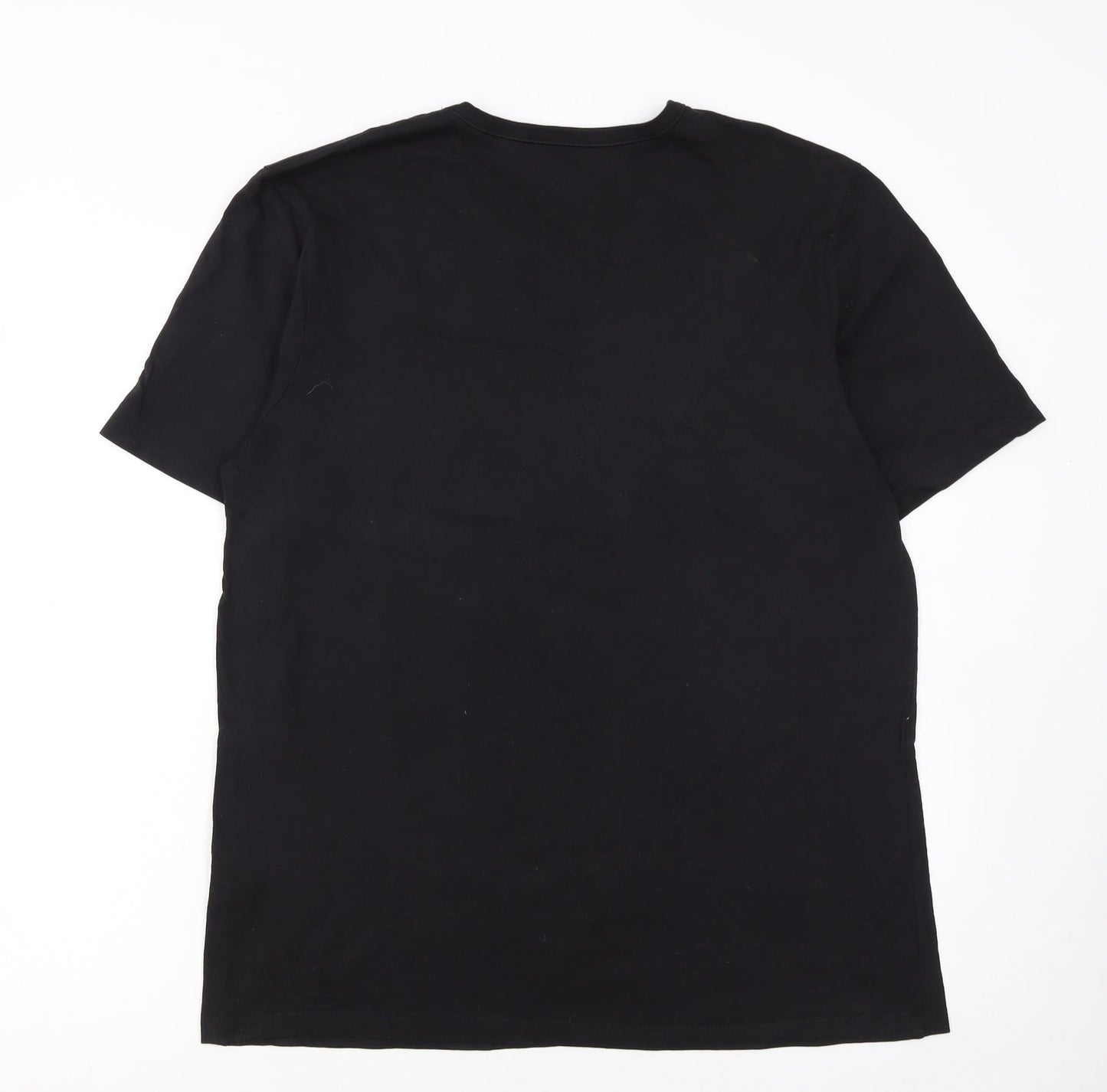 Hugo Boss Men's Black Crew Neck Cotton T-Shirt Size L
