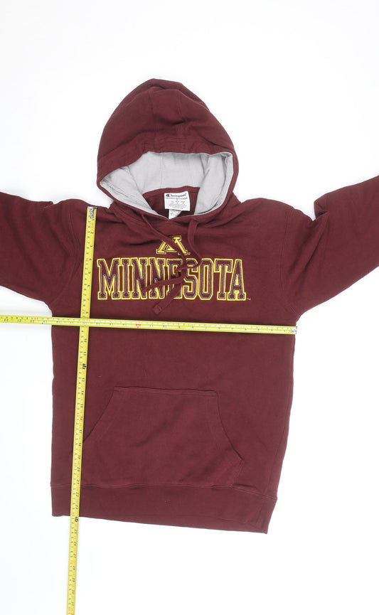 Champion Men's Red Minnesota Pullover Hoodie Size S Fleece Sweatshirt