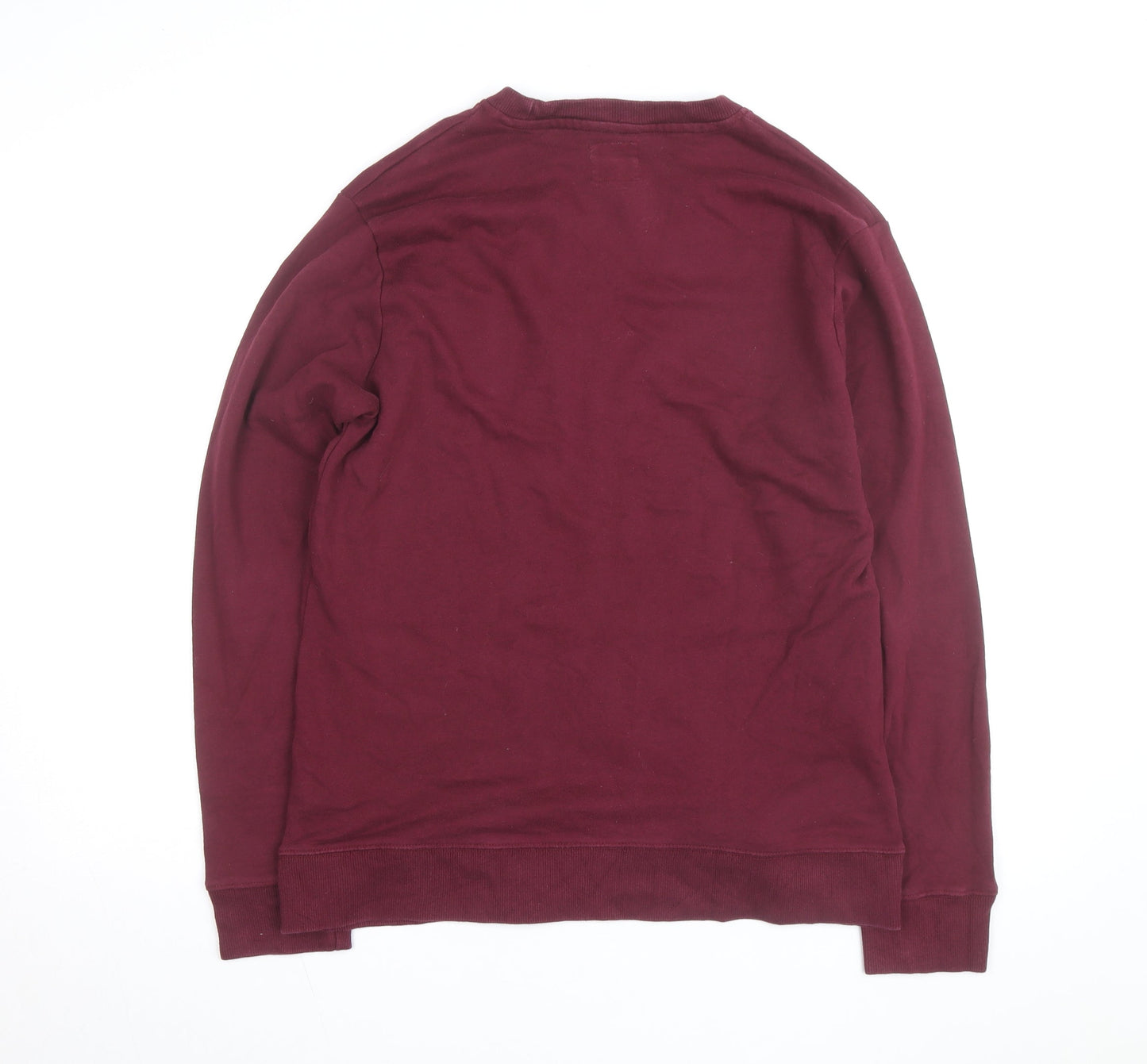 Champion Men's Red Crew Neck Pullover Sweatshirt Size M