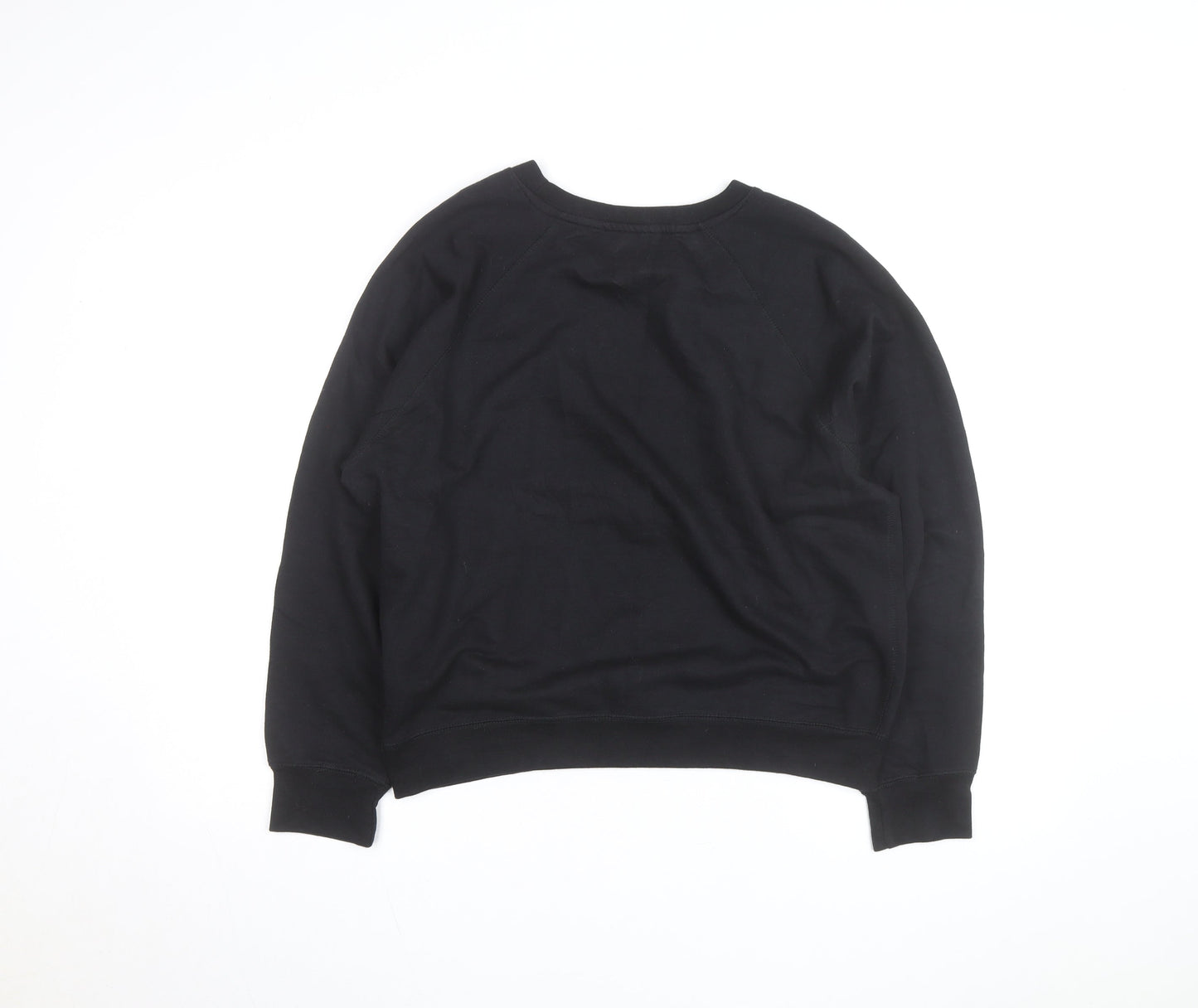 Jordache Vintage Men's Black L Pullover Sweatshirt Space Graphic Print