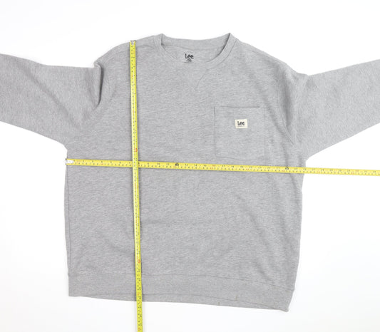 Lee Men's Grey XL Classic Fit Pullover Sweatshirt