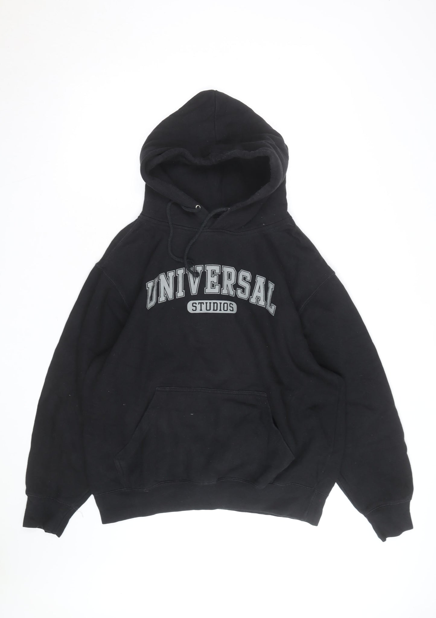 Universal Studios Men's Black Pullover Hoodie L Graphic Fleece