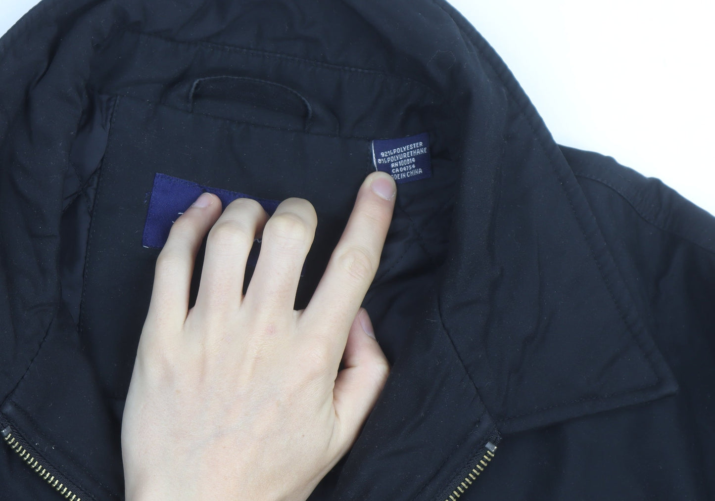 Ben Sherman Men's Black XXL Quilted Full Zip Jacket