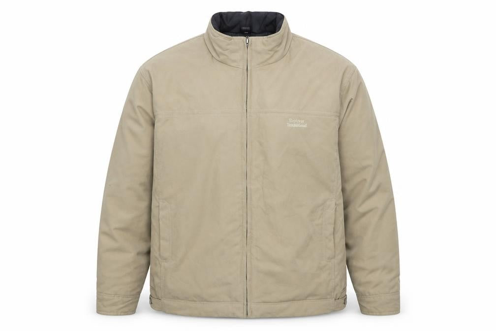 Explorer Navigator Men's Beige Cotton Full Zip Jacket XL