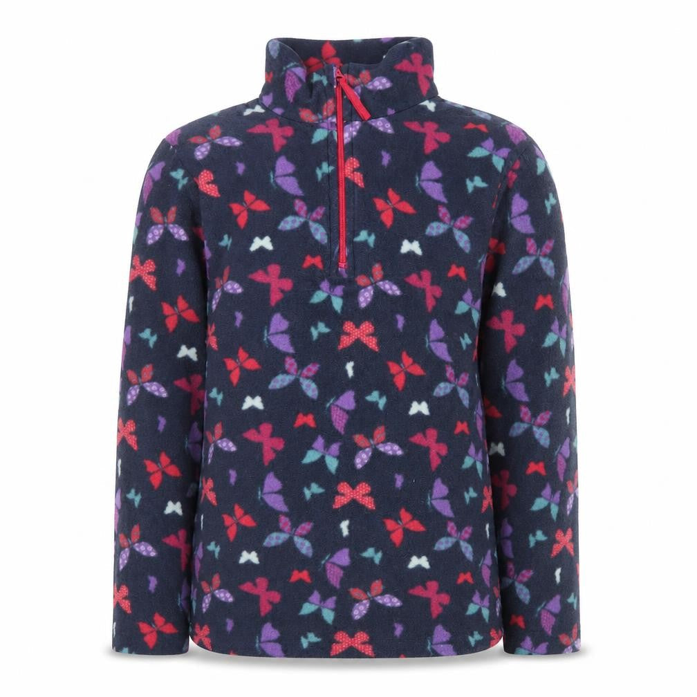 Mountain Warehouse Girls Blue Fleece 1/2 Zip Pullover Sweatshirt 9-10 Years