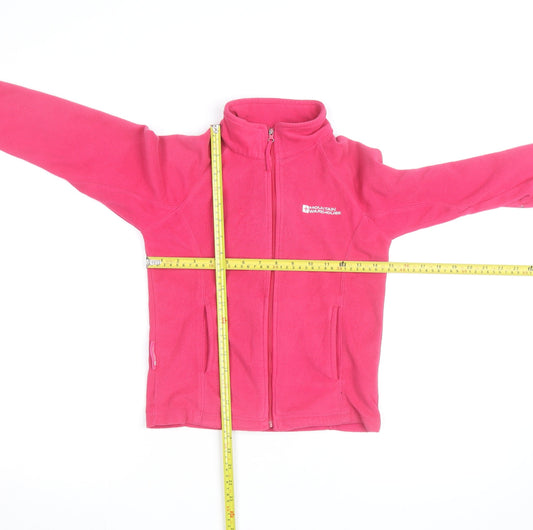 Mountain Warehouse Girls Pink Fleece Full Zip Sweatshirt 7-8 Years