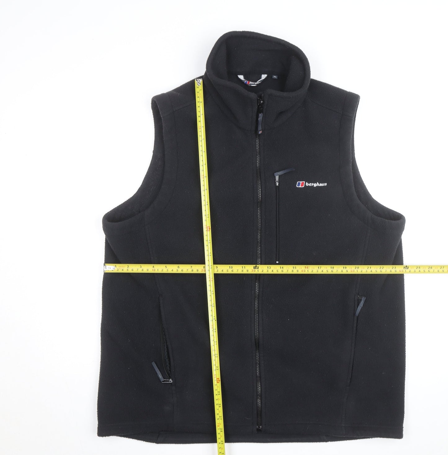 Berghaus Men's Black Fleece Full Zip Bodywarmer Waistcoat XL