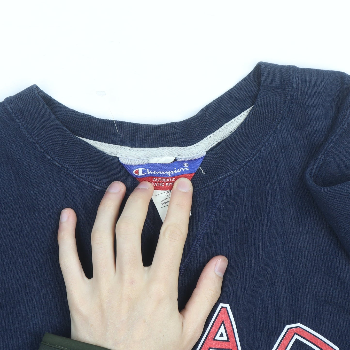 Champion Men's Blue XL Pullover Sweatshirt NYAC Graphic Vintage Fit