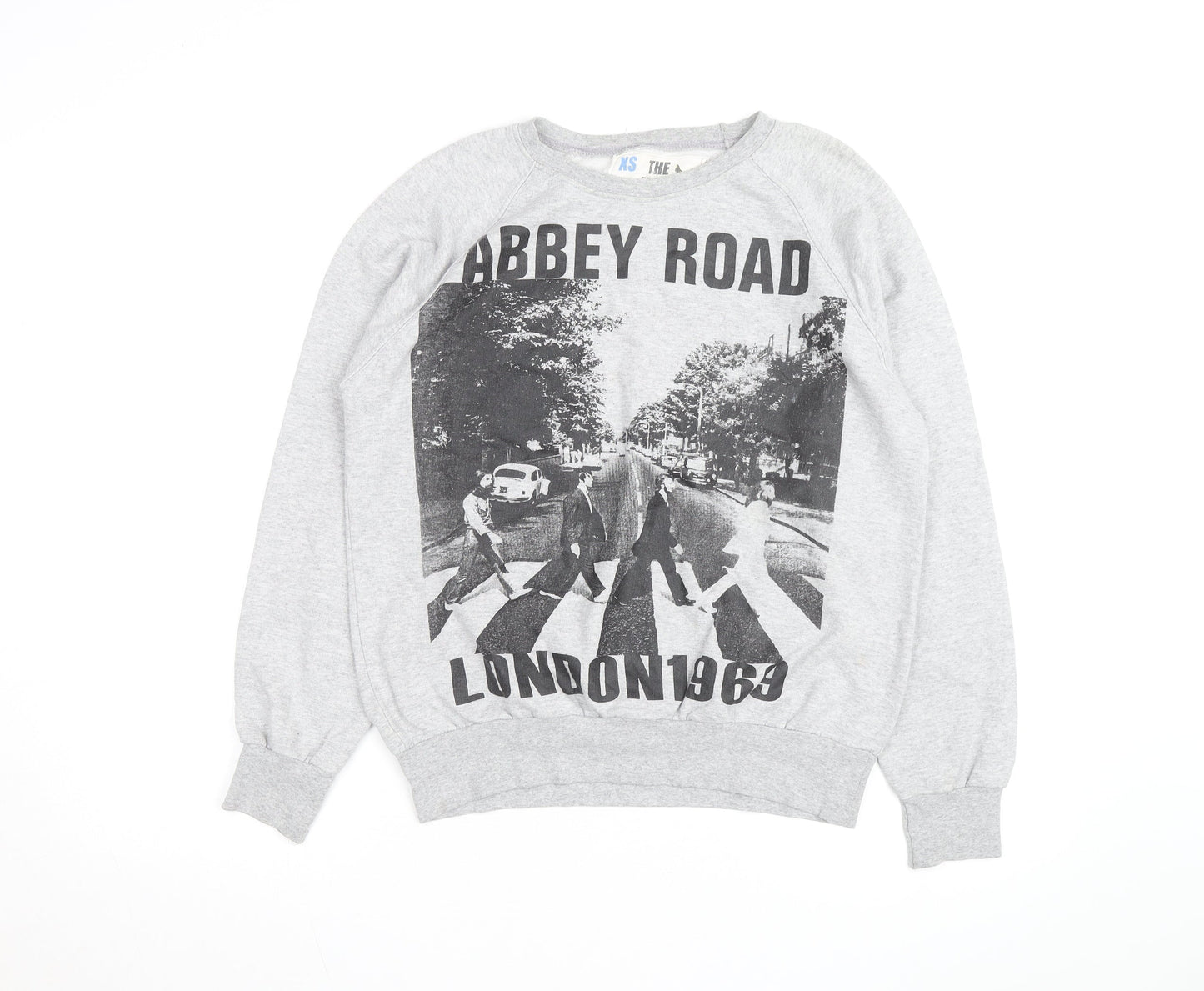 The Free Banana Men's Grey Abbey Road Graphic Sweatshirt XS