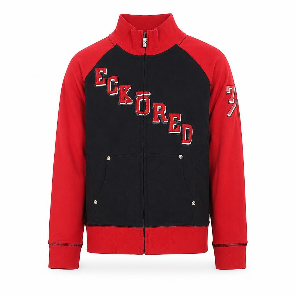 Ecko Red Boys Black & Red Full Zip Sweatshirt Size M Cotton Blend