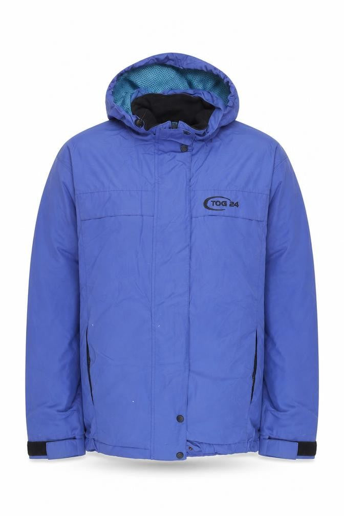 TOG24 Men’s Blue Waterproof Hooded Outdoor Jacket Size S