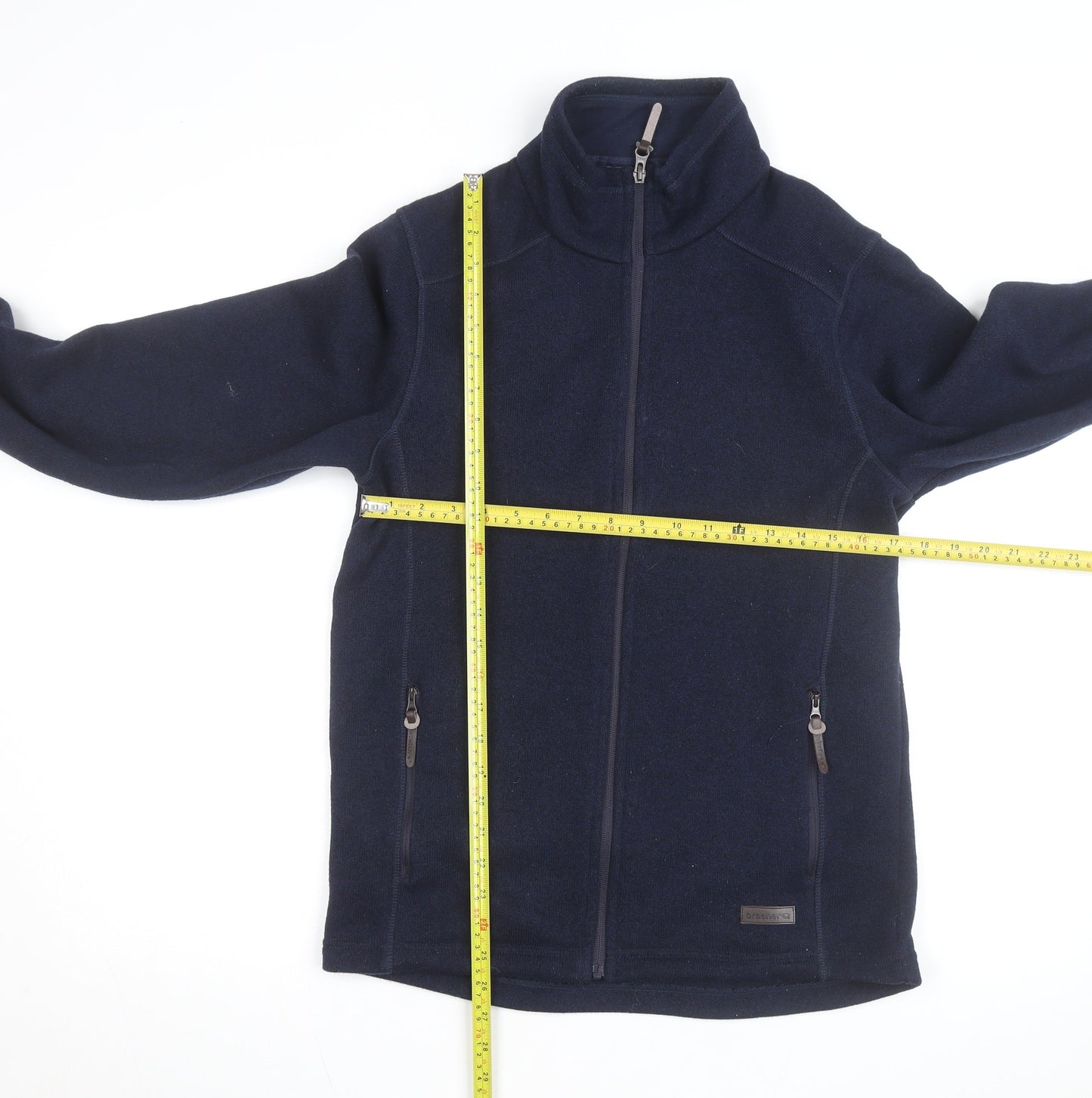 Brasher Men's Blue Fleece Soft Shell Jacket Size S Outdoor Hiking