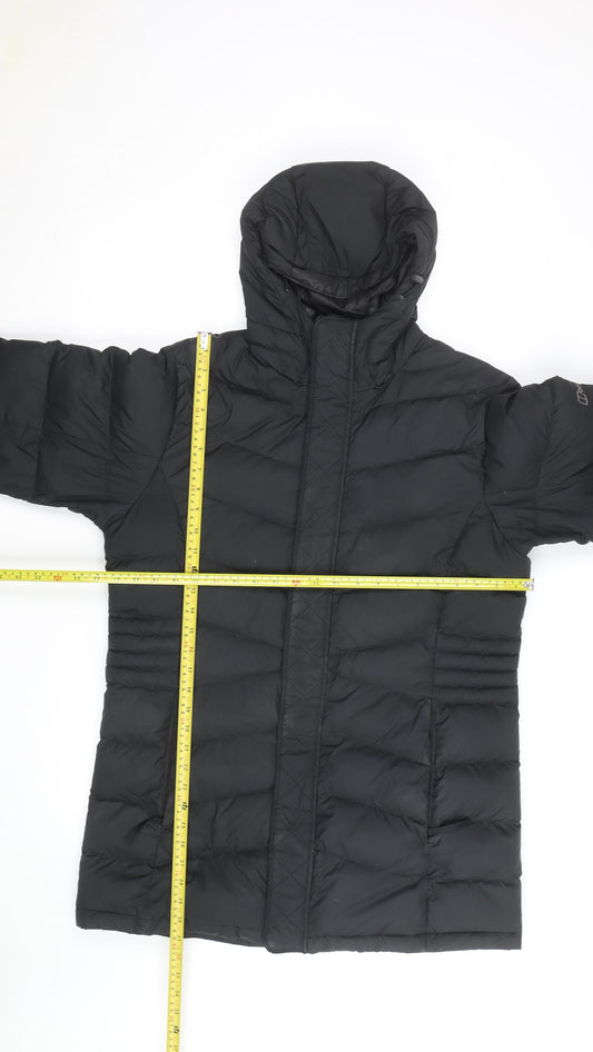 Berghaus Women's Black Size 16 Quilted Down Hooded Puffer Jacket