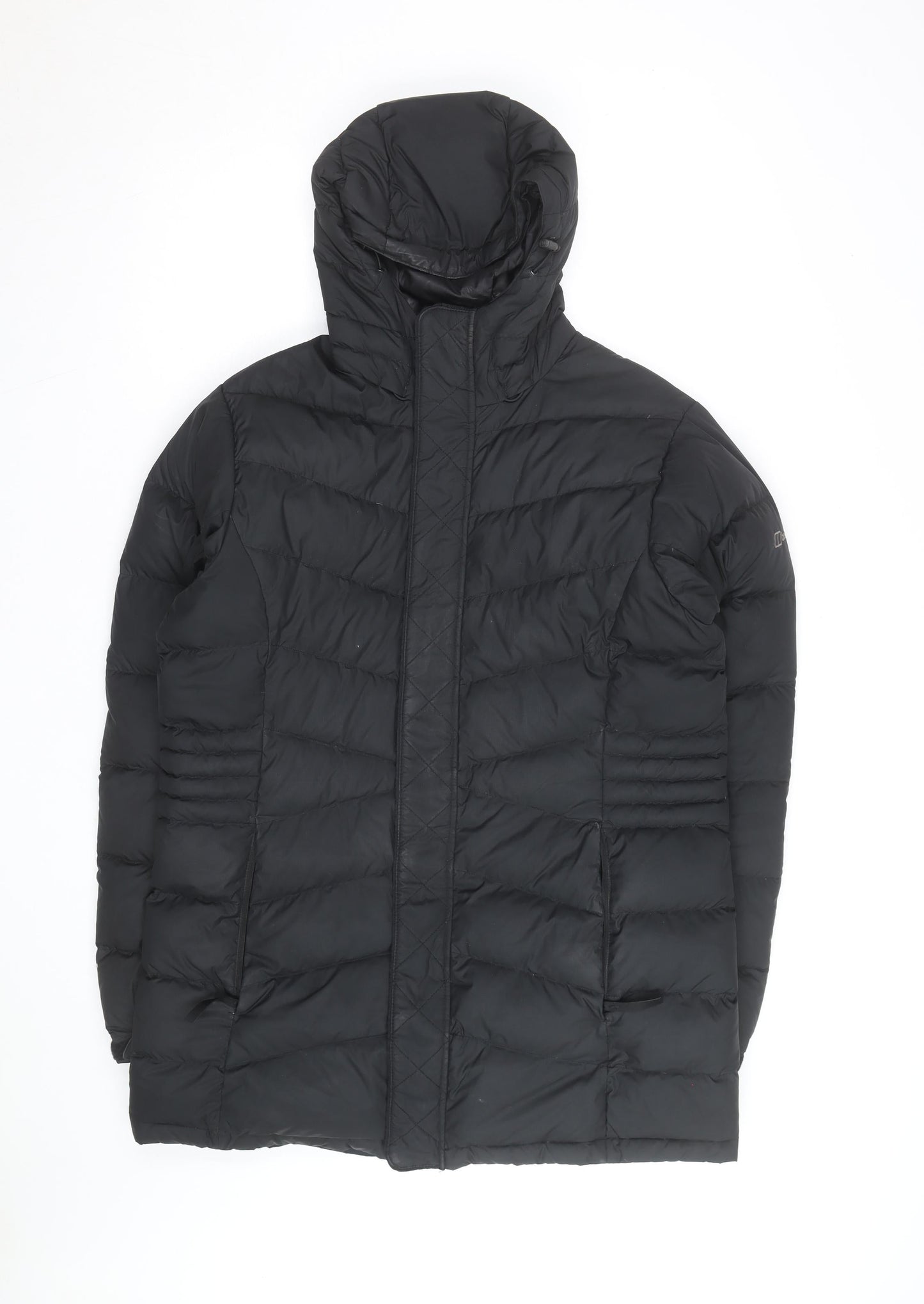 Berghaus Women's Black Size 16 Quilted Down Hooded Puffer Jacket