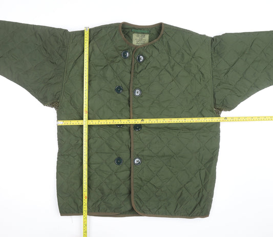 Bernard Uniforms Men’s Green Quilted Cold Weather Military Jacket XL