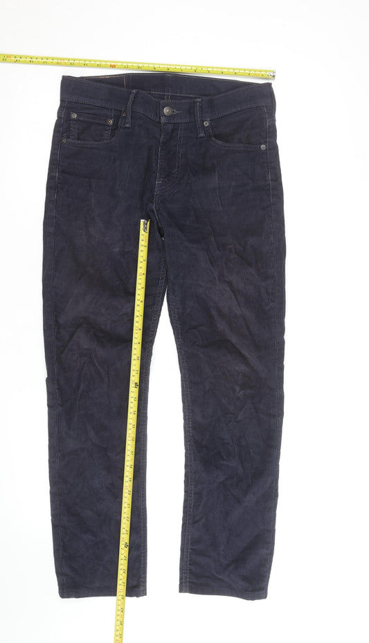 Levi's Men's Blue Corduroy 511 Slim Fit Trousers W29 L32