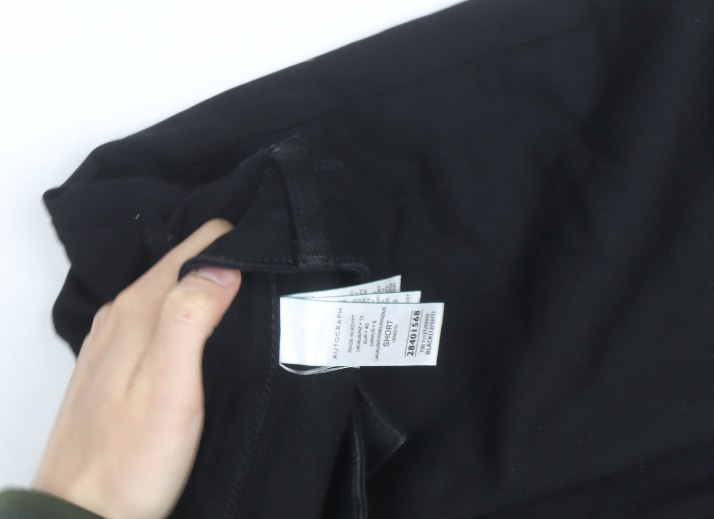 Marks and Spencer Womens Black Size 12 Straight Jeans