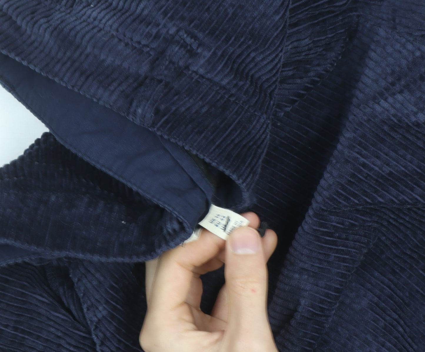 Seasalt Cornwall Women Navy Corduroy Trousers Size L Organic Cotton