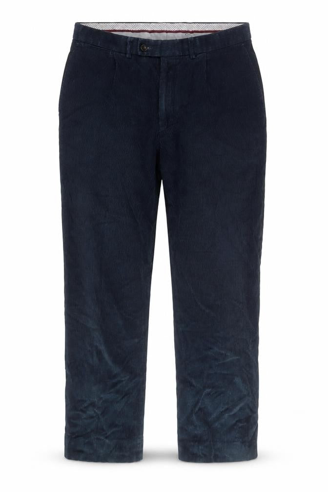 Marks & Spencer Men's Blue Corduroy Trousers 36W 29L Regular Fit