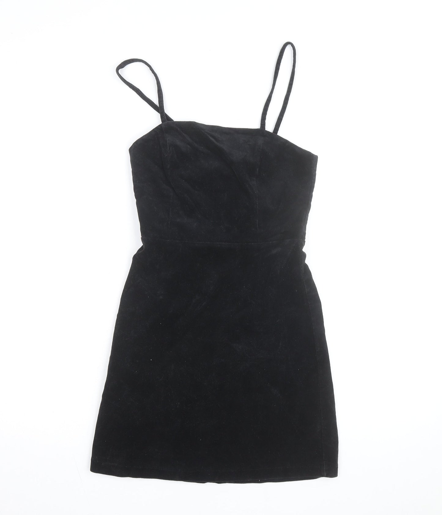 New Look Women’s Black Corduroy Bodycon Mini Dress Size 6