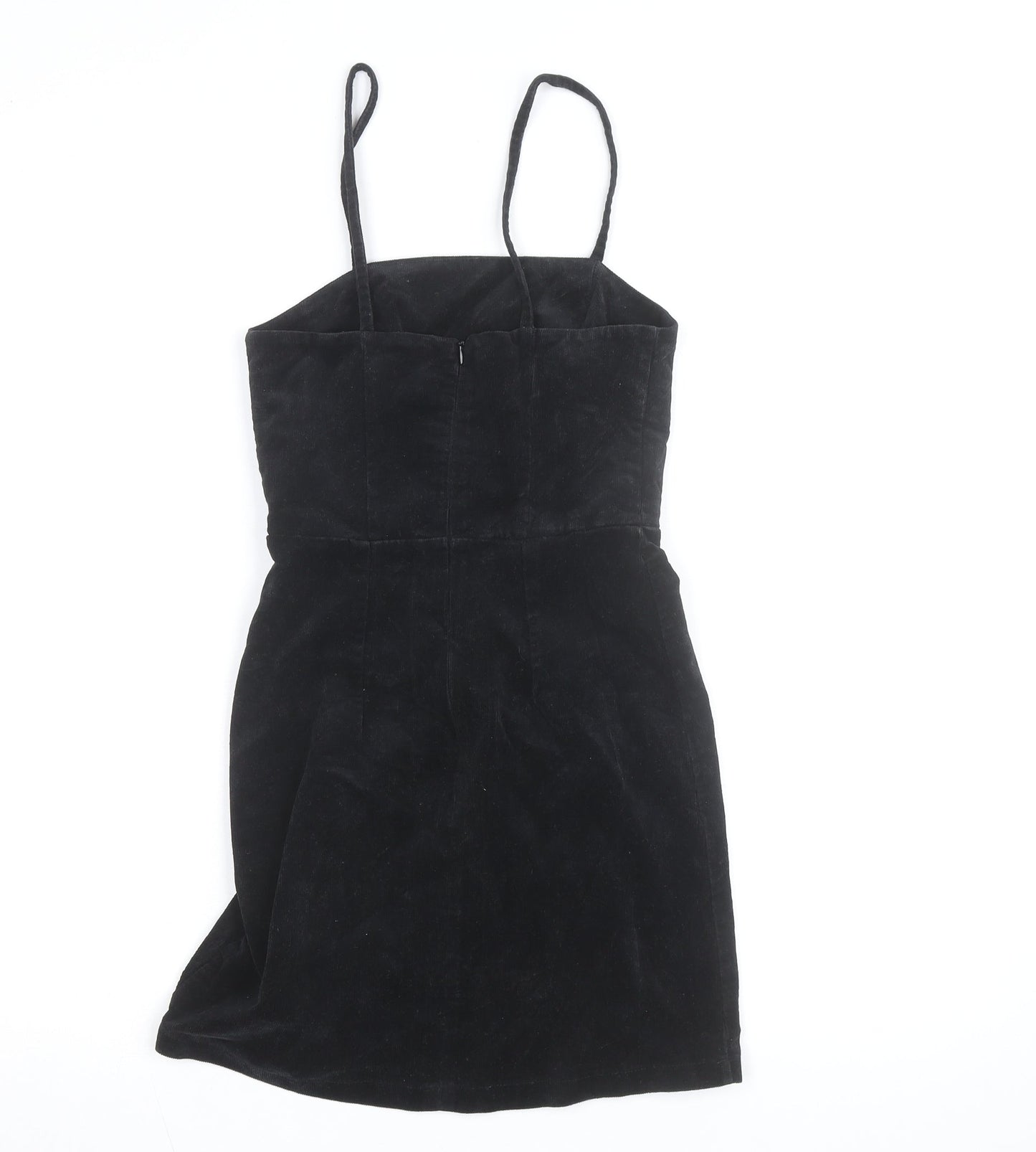 New Look Women’s Black Corduroy Bodycon Mini Dress Size 6