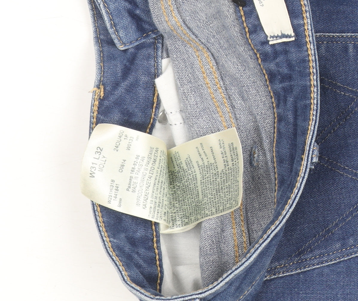 Wrangler Women Blue Molly Skinny Jeans W31 L32 Slim Fit Denim