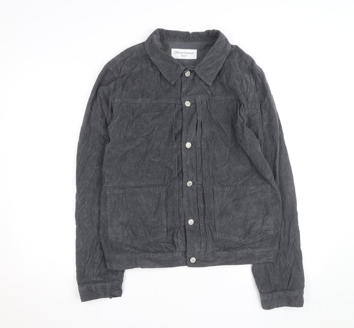 Officine Générale Men Grey Corduroy L Basic Jacket